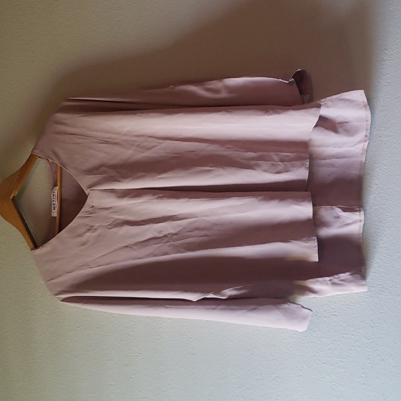 Metini Women's Tan Chiffon Blouse Top - Size Small/Medium - Picture 1 of 11